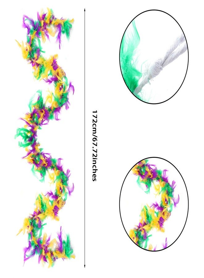 cnomg Feather Boa with Feather Fan Rave Fan Feather Boa for Women Cosplay Party Concert Halloween Christmas Dancing Wedding - Image 2